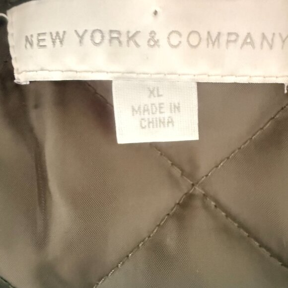 New York & Company Long Bomber Jacket Women's XL - Picture 6 of 12